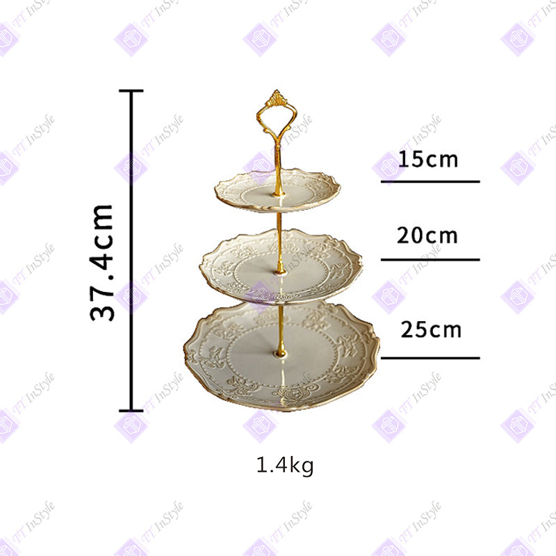 瓷器 - 盘子和高托盘(甜点、糖果、下午茶伴侣)