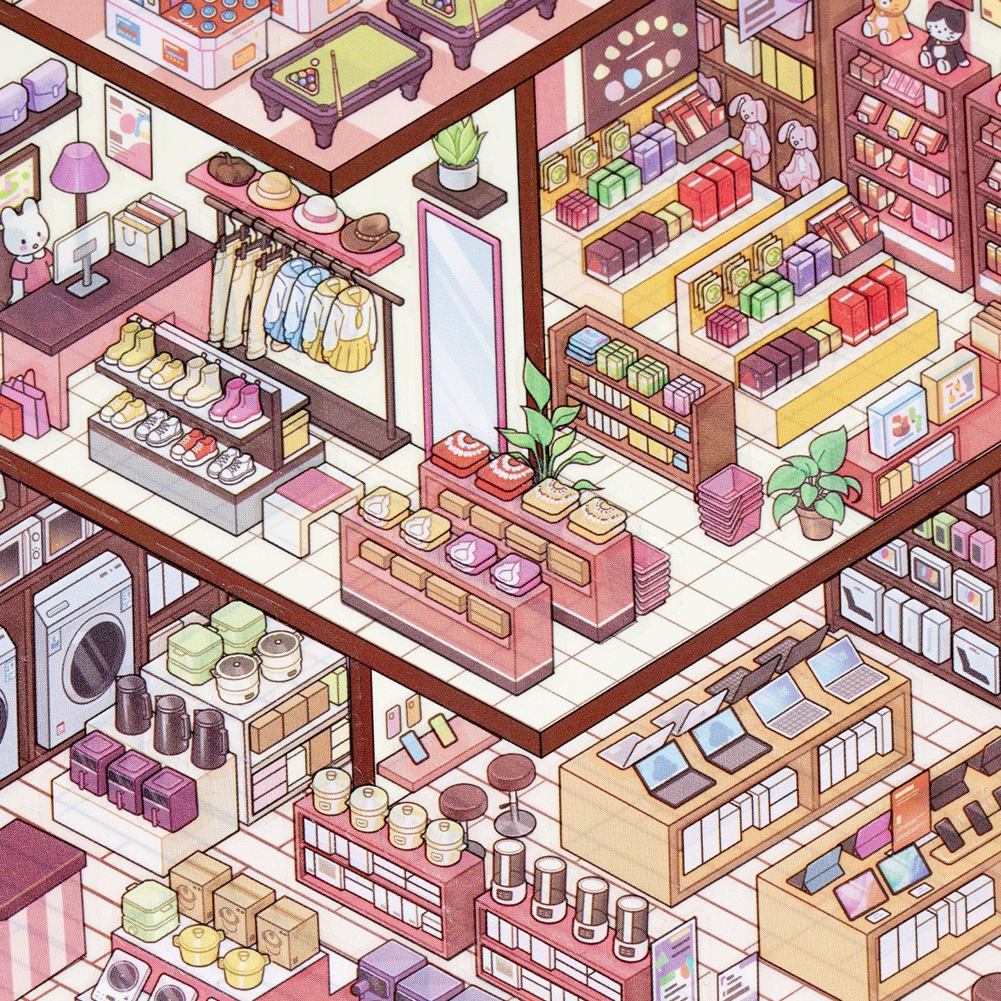 Immersive Mall DIY 3D Scene Sticker Collection - 2 lovely Miniature Scenes
