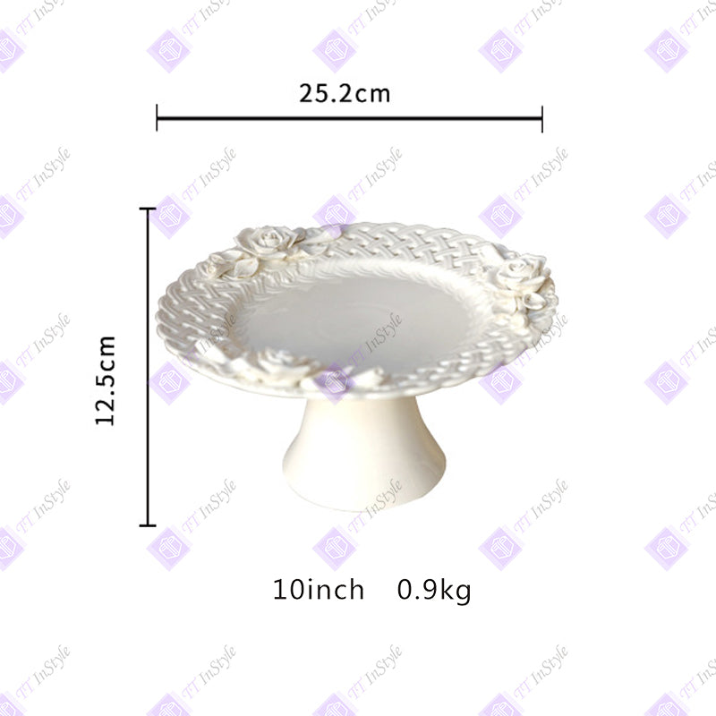 瓷器 - 精美艺术雕刻花卉厨房用具、餐具、茶具