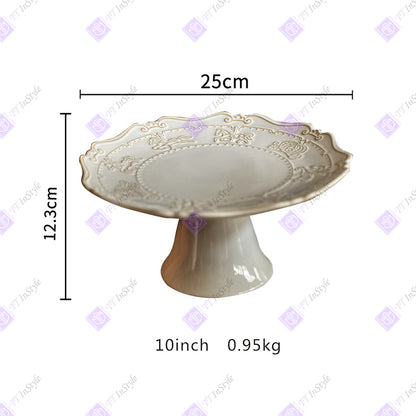 Porcelain - Plates & Tall Pallets (desserts, candies, Afternoon Tea Companion)