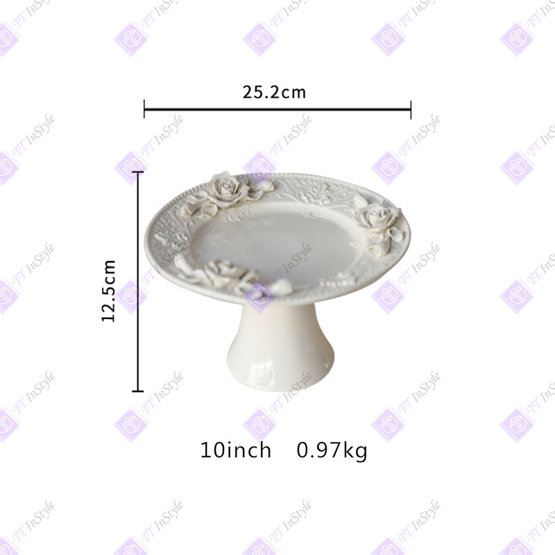 瓷器 - 精美艺术雕刻花卉厨房用具、餐具、茶具