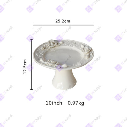 瓷器 - 精美艺术雕刻花卉厨房用具、餐具、茶具