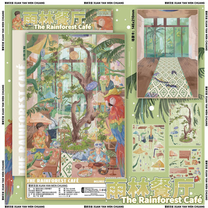 Natural Fantasy Collection DIY 3D Scene Stickers Collection - 4 Cute Miniature Scenes