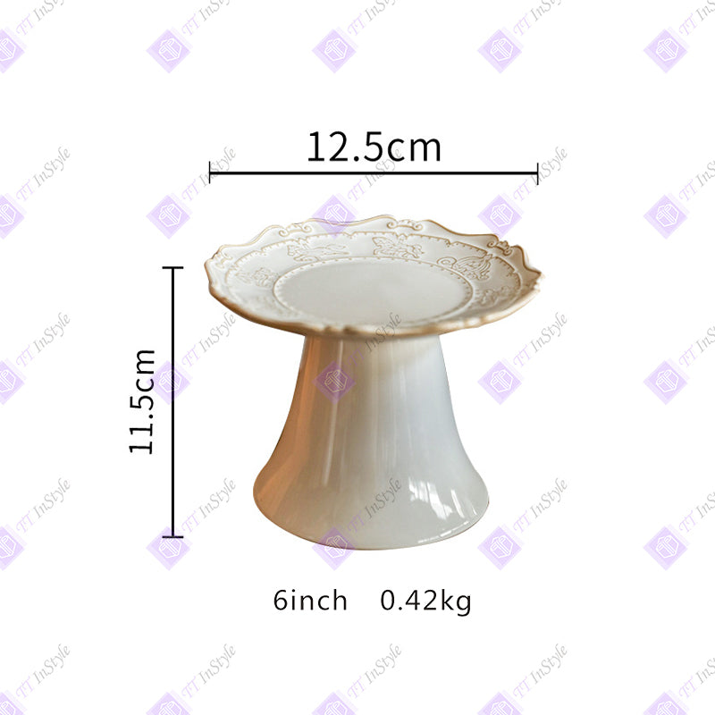 Porcelain - Plates & Tall Pallets (desserts, candies, Afternoon Tea Companion)