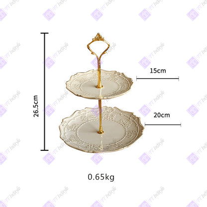 Porcelain - Plates & Tall Pallets (desserts, candies, Afternoon Tea Companion)