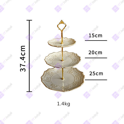 Porcelain - Plates & Tall Pallets (desserts, candies, Afternoon Tea Companion)