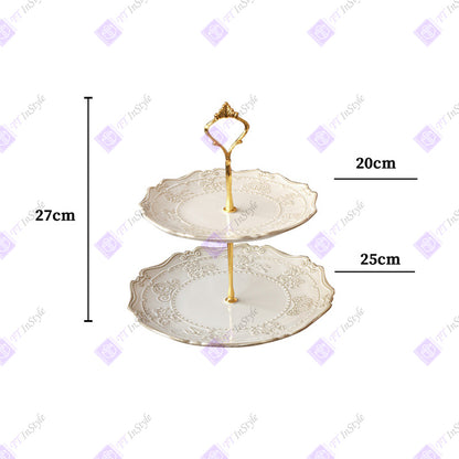 Porcelain - Plates & Tall Pallets (desserts, candies, Afternoon Tea Companion)