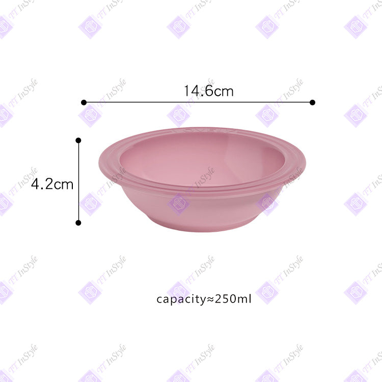 宠物用品 - 优质瓷碗和聚丙烯支架（马卡龙色）