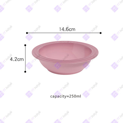 宠物用品 - 优质瓷碗和聚丙烯支架（马卡龙色）