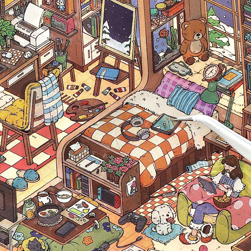 My Cabin Fifteen Bullets DIY 3D Scene Sticker Collection - 2 lovely Miniature Scenes