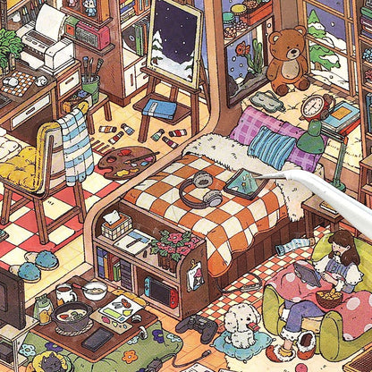 My Cabin Fifteen Bullets DIY 3D Scene Sticker Collection - 2 lovely Miniature Scenes