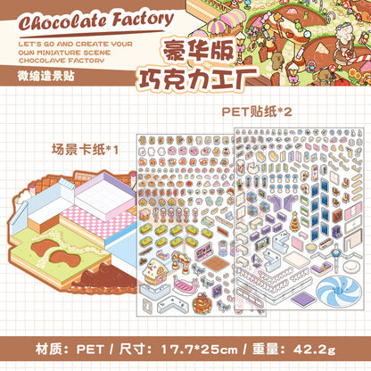 Fun World Series DIY 3D Scene Sticker Collection - 3 lovely Miniature Scenes