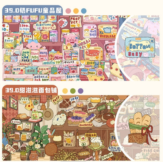 Sweet Baby Shop DIY 3D Scene Stickers Collection - 2 Cute Miniature Scenes