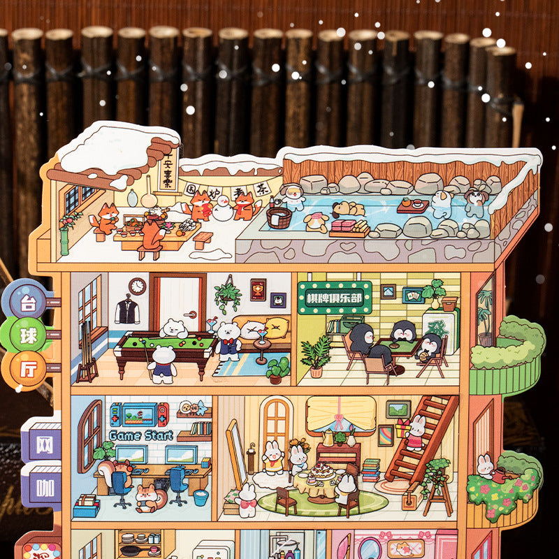 Fun World Series DIY 3D Scene Sticker Collection - 3 lovely Miniature Scenes