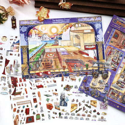 Divine Realm Fantasy DIY 3D Scene Stickers lovely Miniature Scene