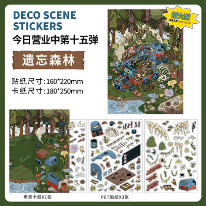 Forgotten Forest DIY 3D Scene Stickers lovely Miniature Scene