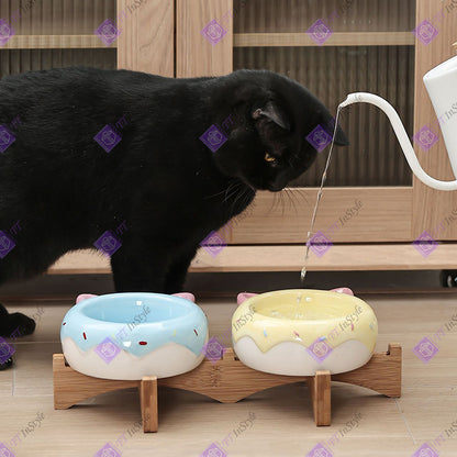 宠物用品 - 瓷碗及竹架